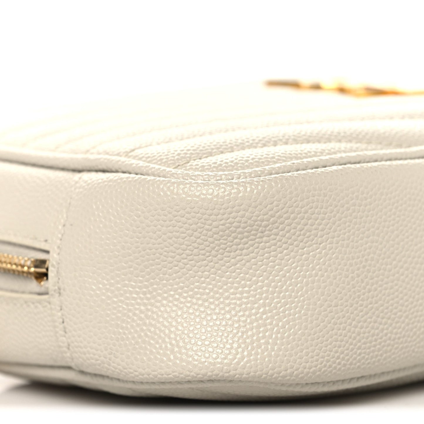 Grain De Poudre Matelasse Monogram Mini Lou Camera Bag Crema Soft