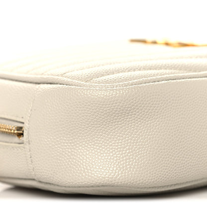 Grain De Poudre Matelasse Monogram Mini Lou Camera Bag Crema Soft