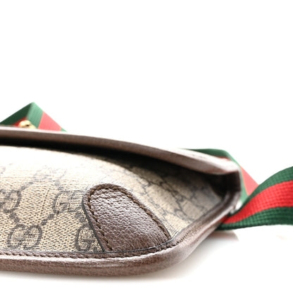 GG Supreme Monogram Neo Vintage Web Belt Bag Brown
