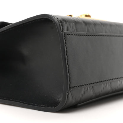 Guccissima Small Padlock Shoulder Bag Black