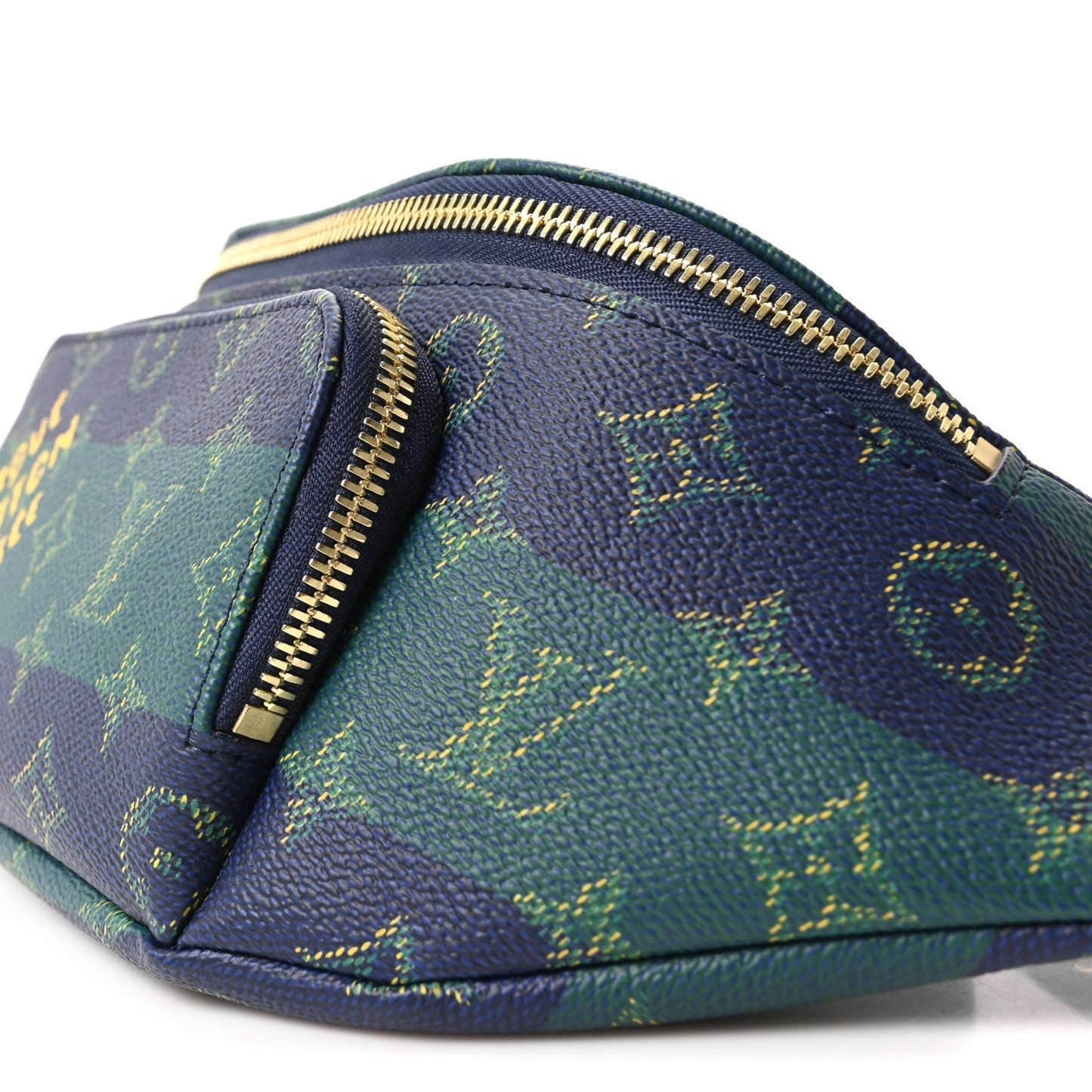 Monogram Heritage Rush Bumbag Blue Stripes