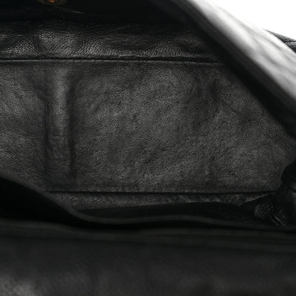 Caviar Quilted Jumbo Single Flap Black