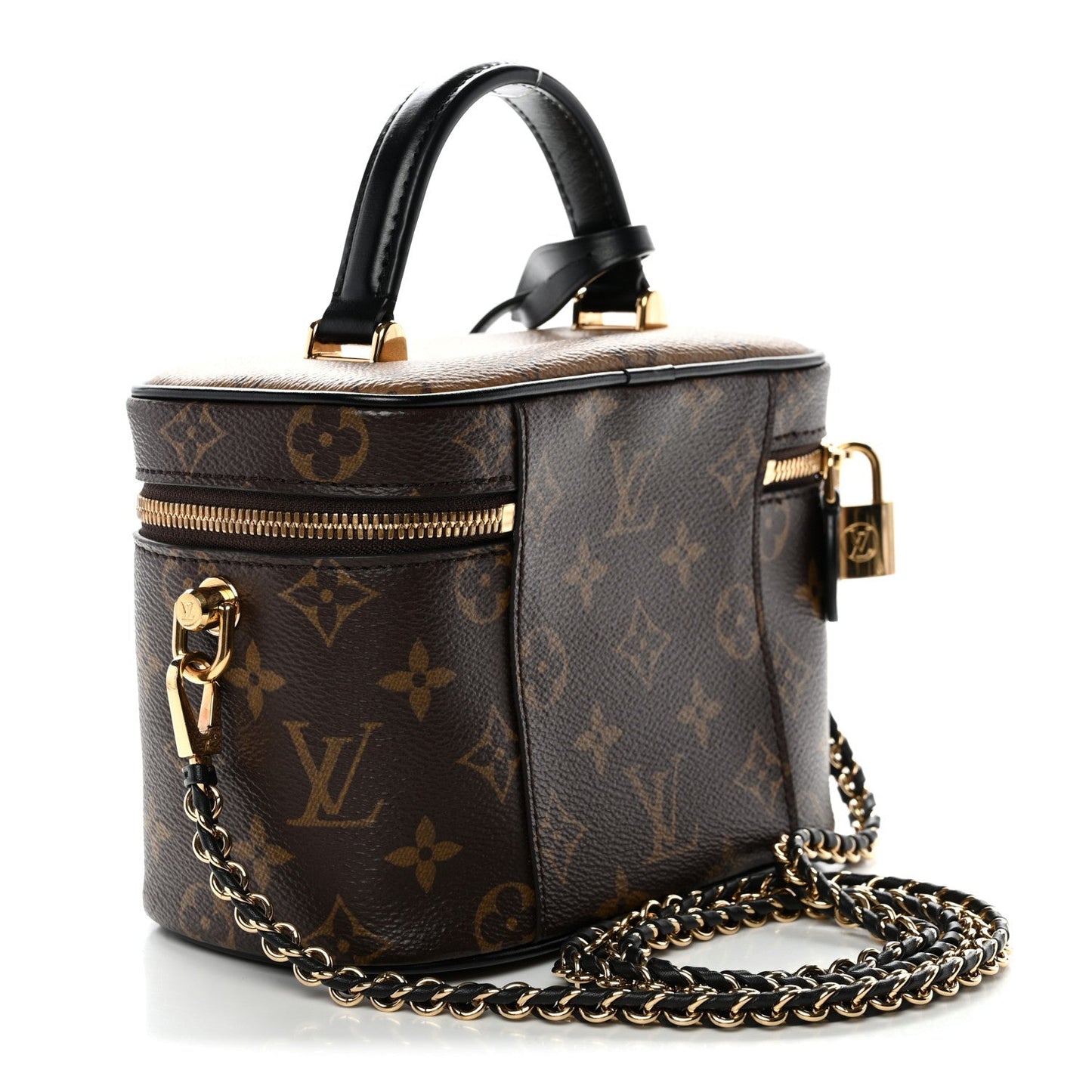 Reverse Monogram Vanity Chain Pouch