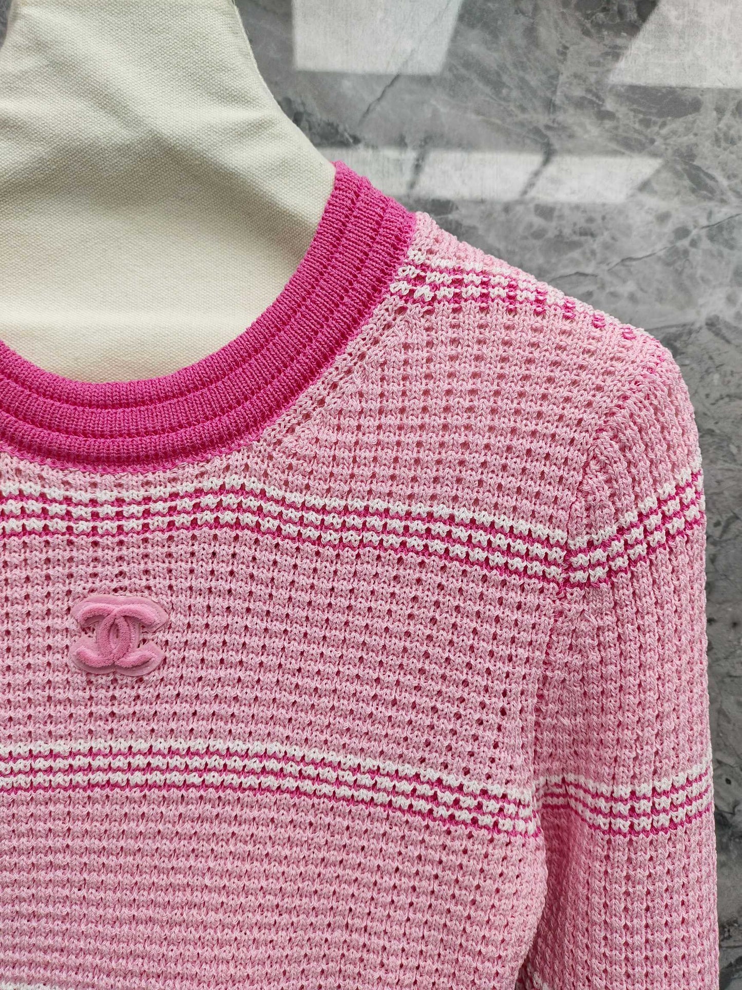 CC 25 Striped Sweater Tencel 283776