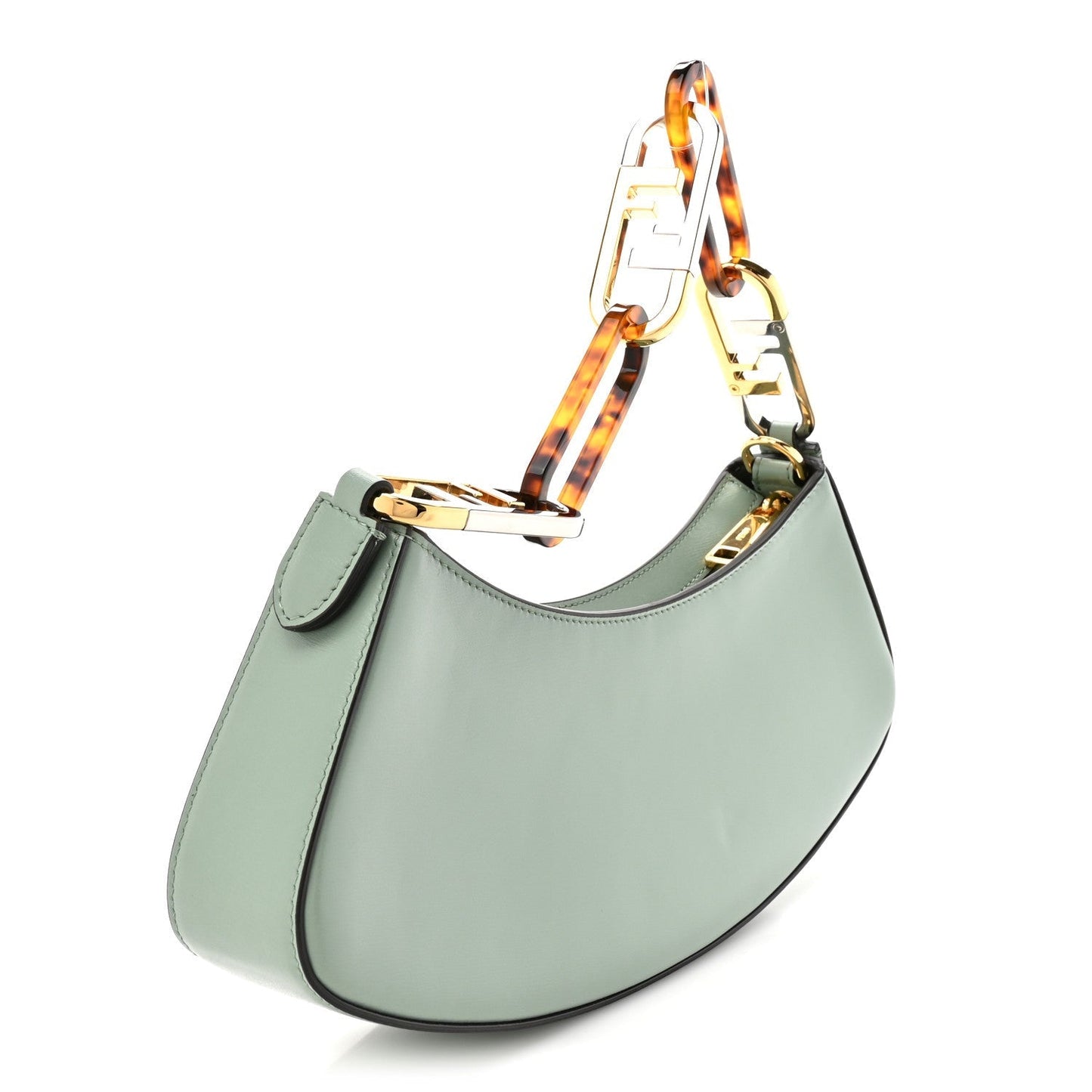 Vitello Palmellato Fendi O'Lock Swing Menta