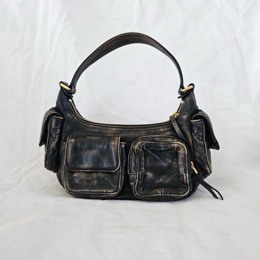 Miu Miu Brown Leather Pocket handbag