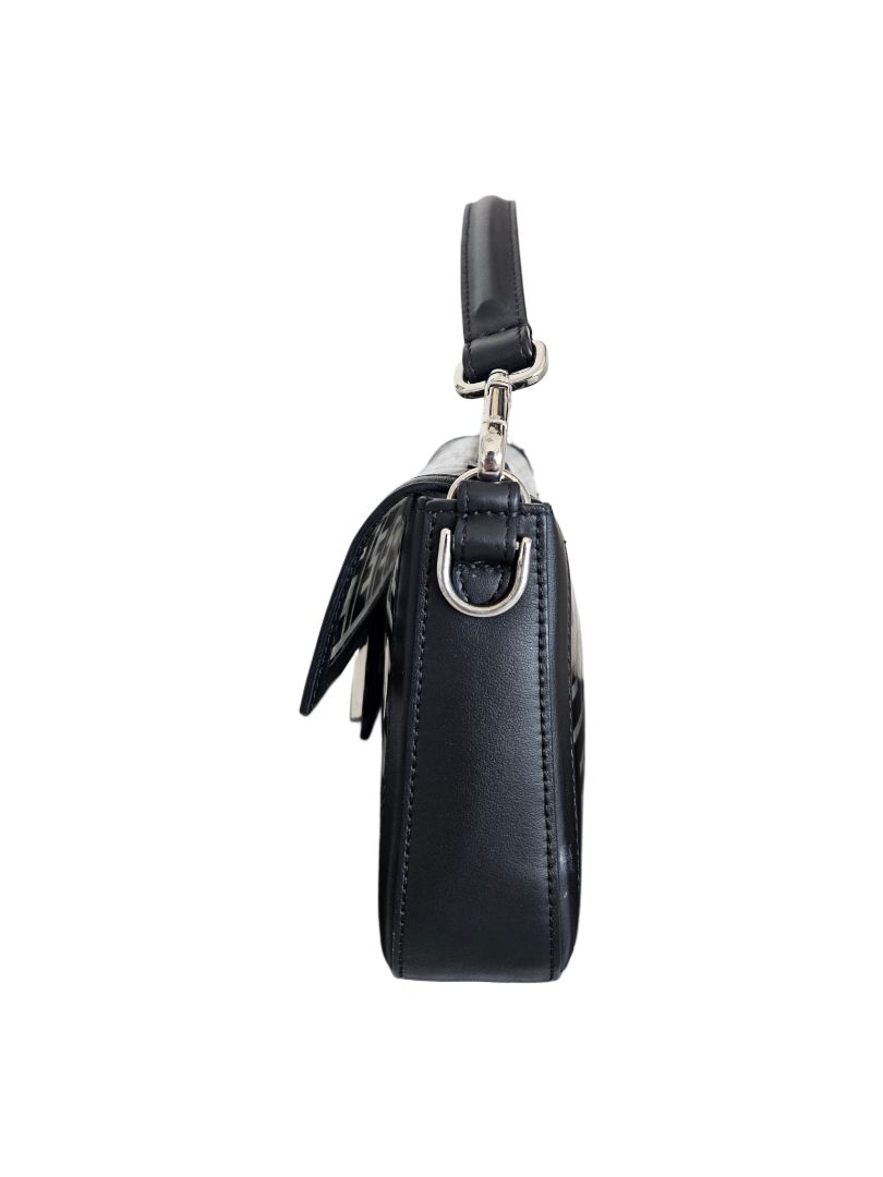 Fendi Baguette NM Bag Zucca PU Medium Black
