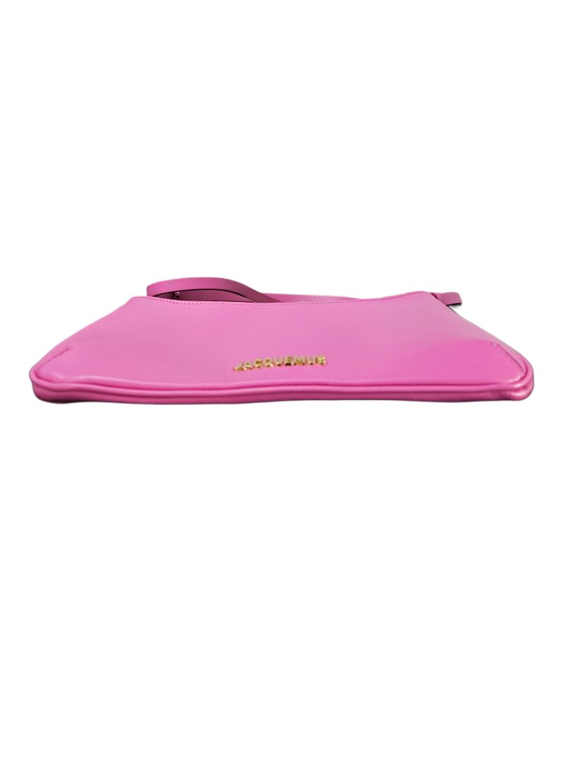 Jacquemus Pink Leather Le Bisou Perle Shoulder Bag