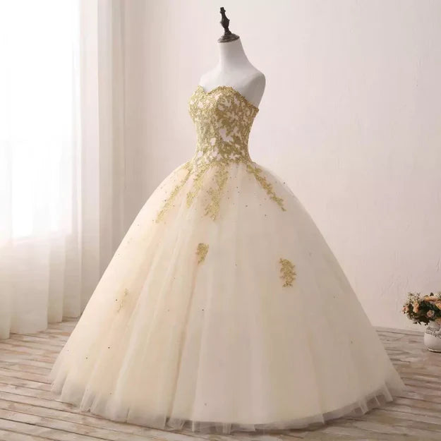 omberprom Beautiful Ball Gown Party Dress Sweet 16 dress with Applique Long Prom Dress Wholesale