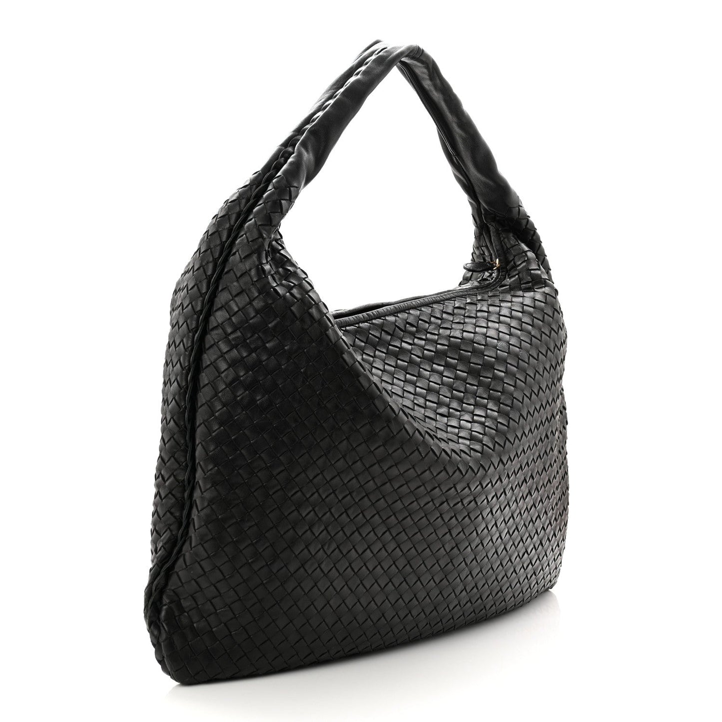 Nappa Intrecciato Maxi Veneta Hobo Black