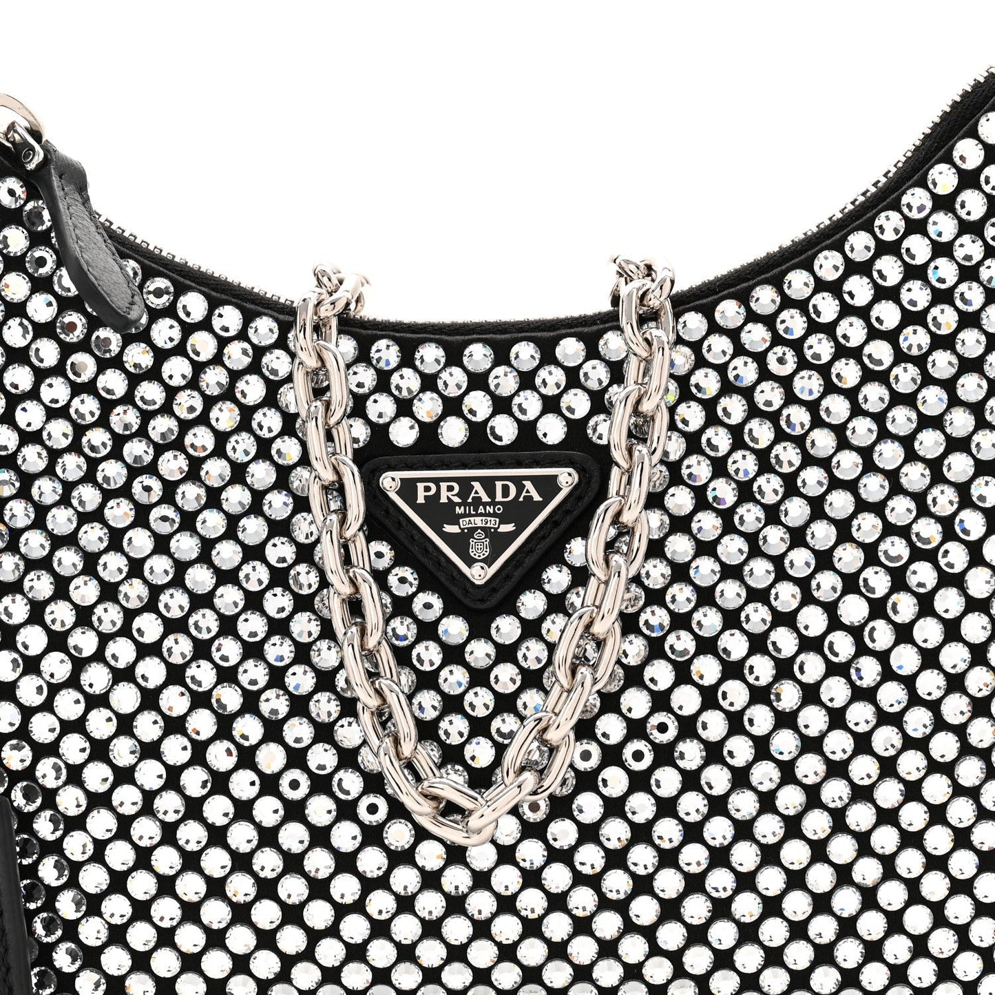 Satin Crystal Re-Edition 2005 Shoulder Bag Cristal