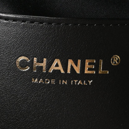 Caviar Quilted Medium Chanel 25 Handbag Black