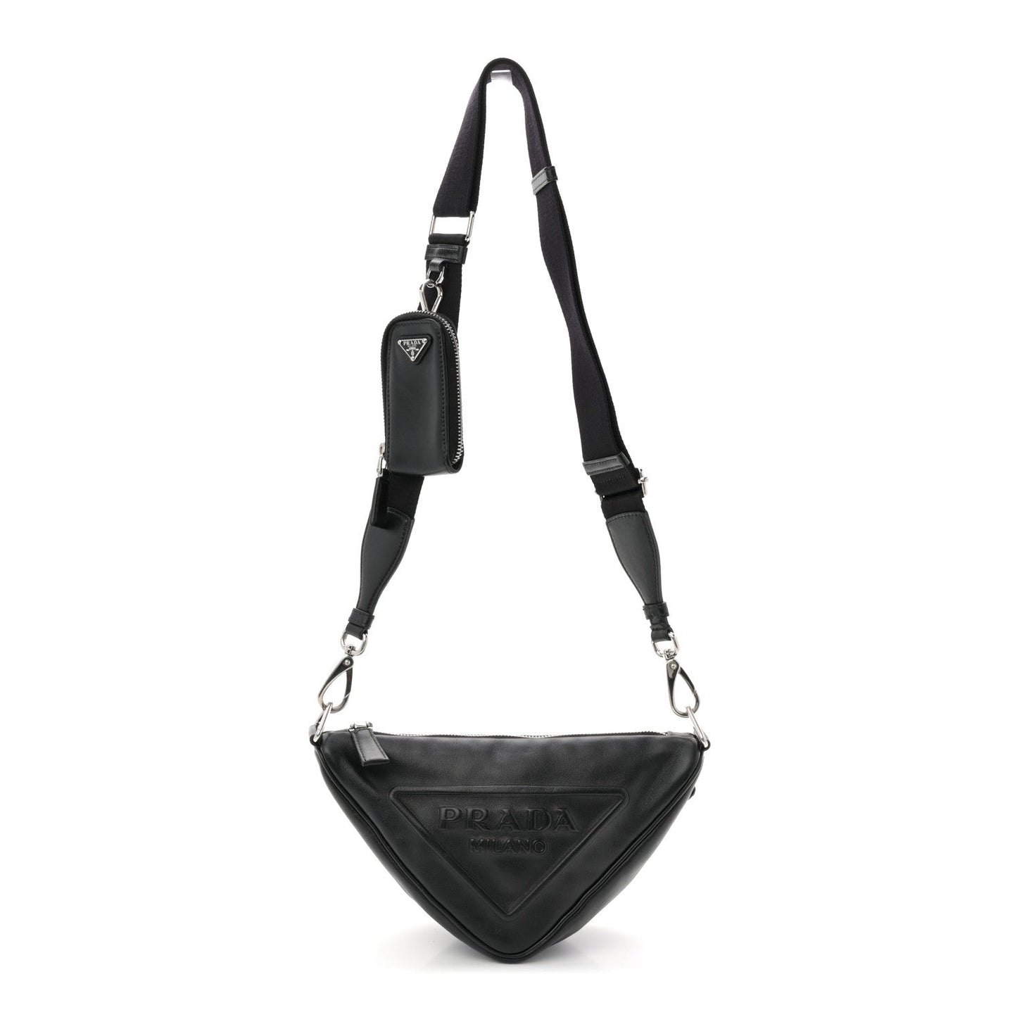 Grace Lux Triangle Shoulder Bag Black