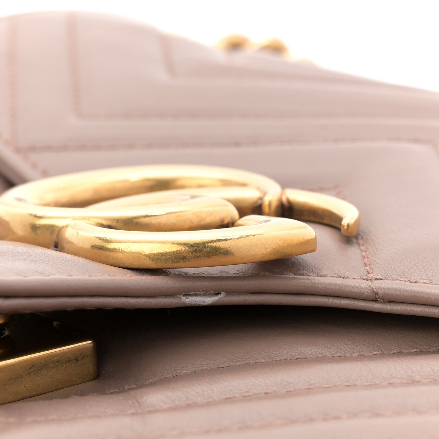 Calfskin Matelasse Small GG Marmont Shoulder Bag Porcelain Rose