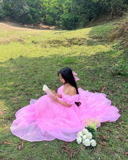 Princess 17th Birthday Dresses Pink Birthday Dress For Teens P356