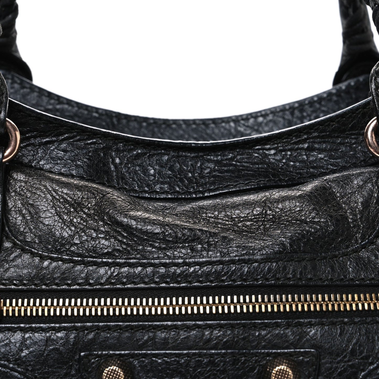 Agneau Giant 12 Rose Gold Hardware City Black