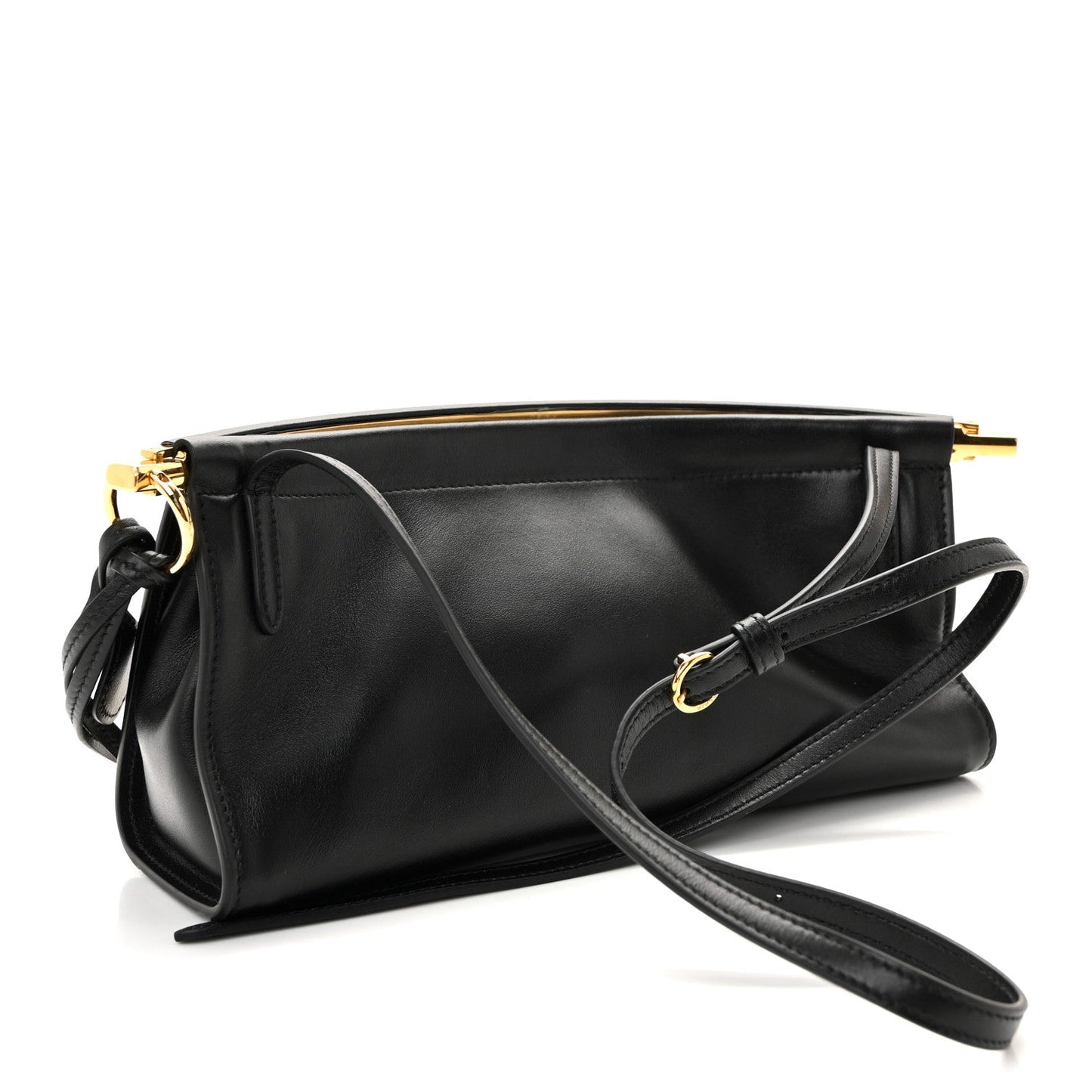 Calfskin Small Le Click East West Bag Black