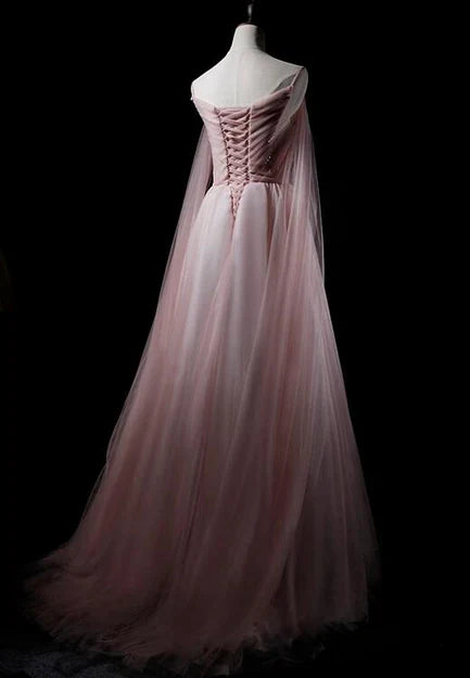 omberprom Sweetheart Tulle Long Elegant Evening Dress Prom Dress A Line Floor Length Wholesale