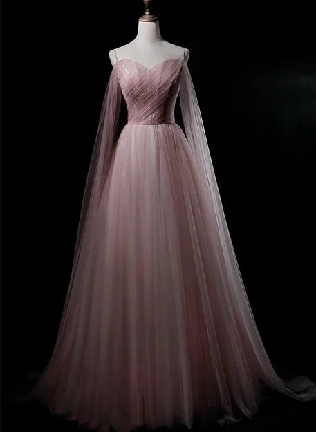 omberprom Sweetheart Tulle Long Elegant Evening Dress Prom Dress A Line Floor Length Wholesale