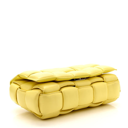 Nappa Maxi Intreccio Padded Cassette Crossbody Bag Sherbert