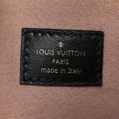 Lambskin Embossed Monogram Coussin PM Black