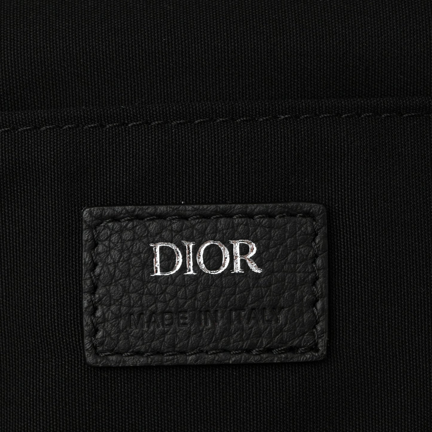 Oblique Calfskin Rider Backpack Black