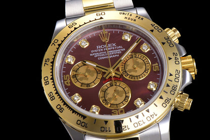 DAYTONA CUSTOM TWO-TONE RED PEARL DIAL