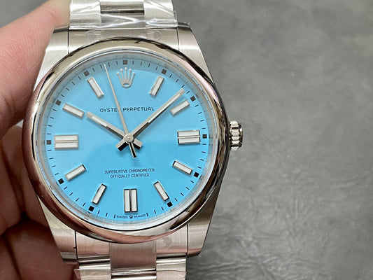 OYSTER PERPETUAL 41MM TURQUOISE BLUE DIAL