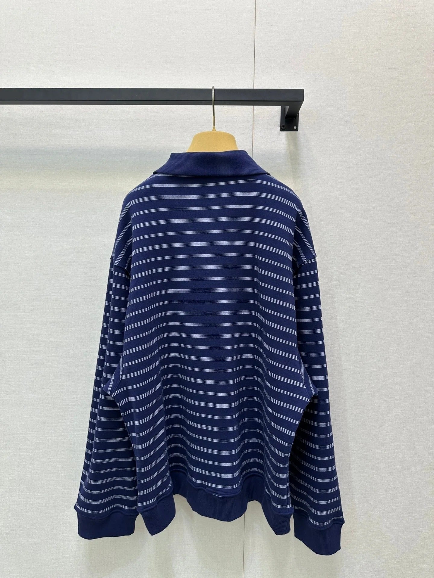MIUMIU STRIPED ZIP POLO SHIRT STYLE 42