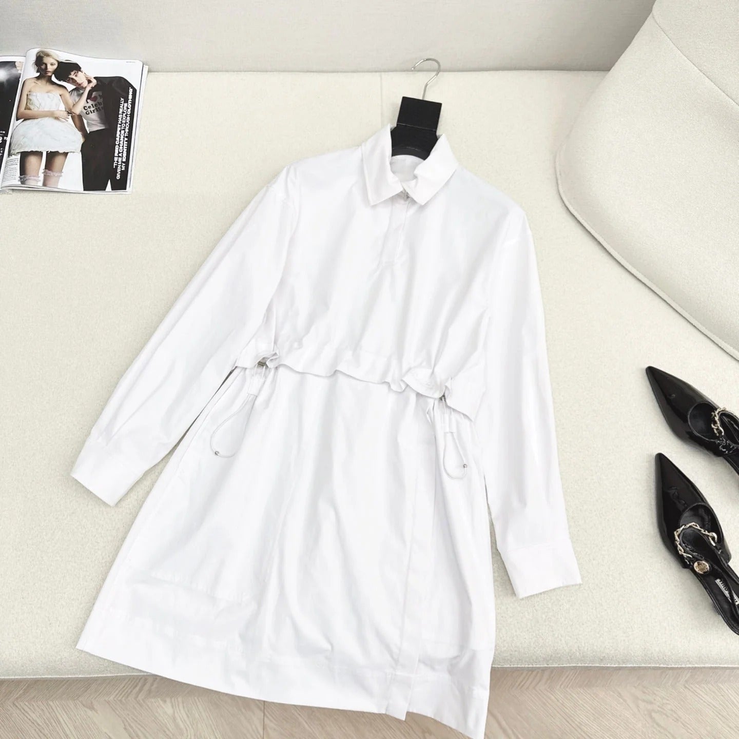 HERMES 25S DRAWSTRING DRESS 079