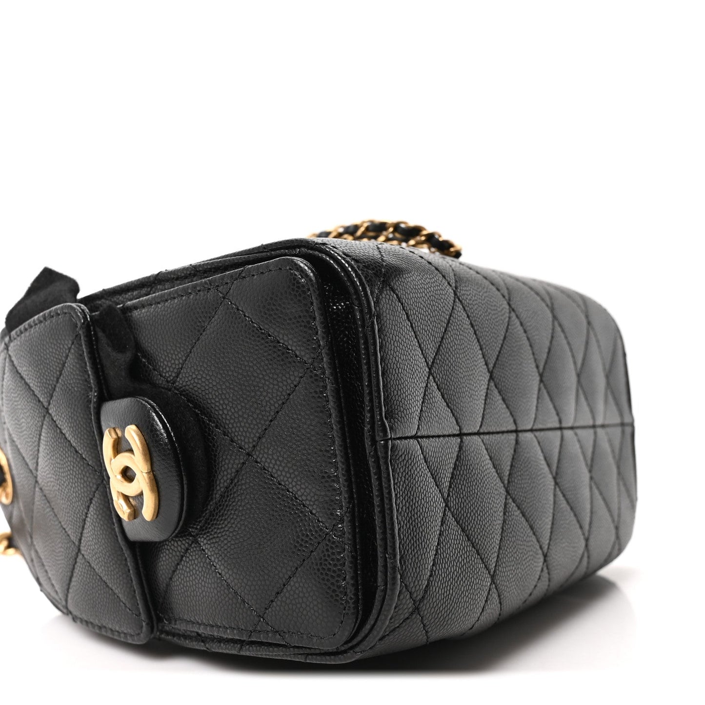 Caviar Quilted Mini Chanel 25 Handbag Black