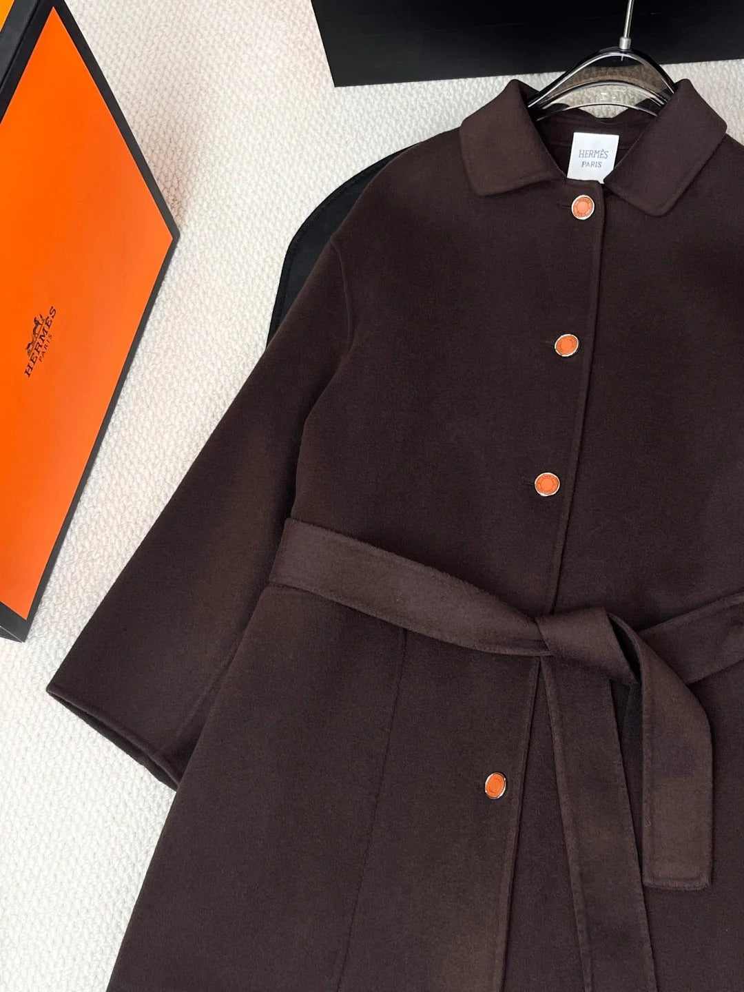 HERMES 25S CASHMERE COAT 212