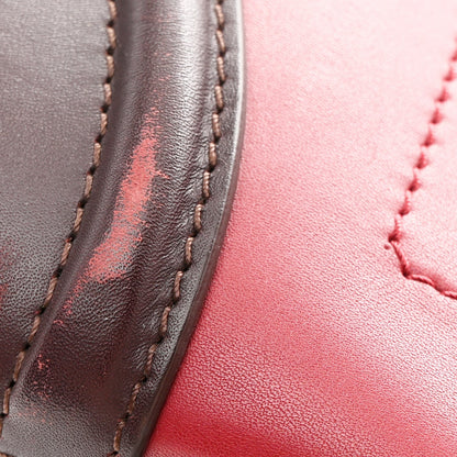 Satin Calfskin Mini Tri-Color Luggage Blood