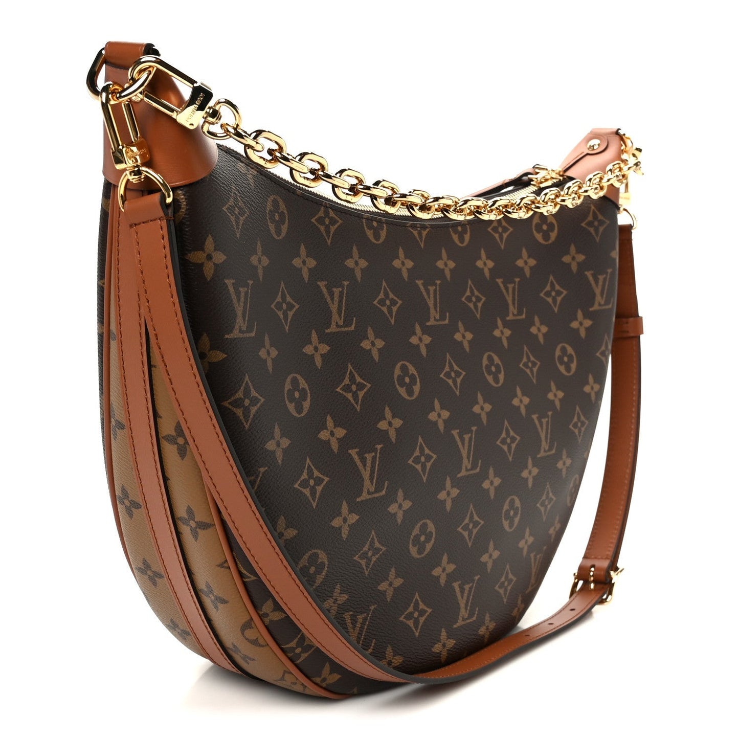 Reverse Monogram Loop Hobo