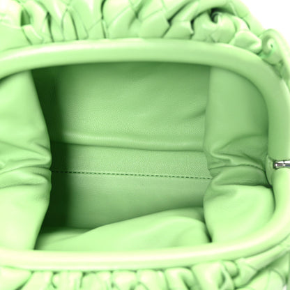 Nappa Intrecciato The Mini Pouch Pistachio