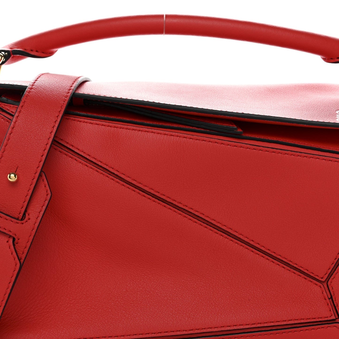 Calfskin Small Puzzle Bag Scarlet