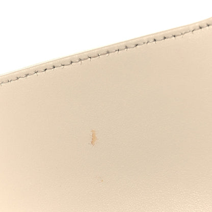 Calfskin Matelasse Small GG Marmont Shoulder Bag White