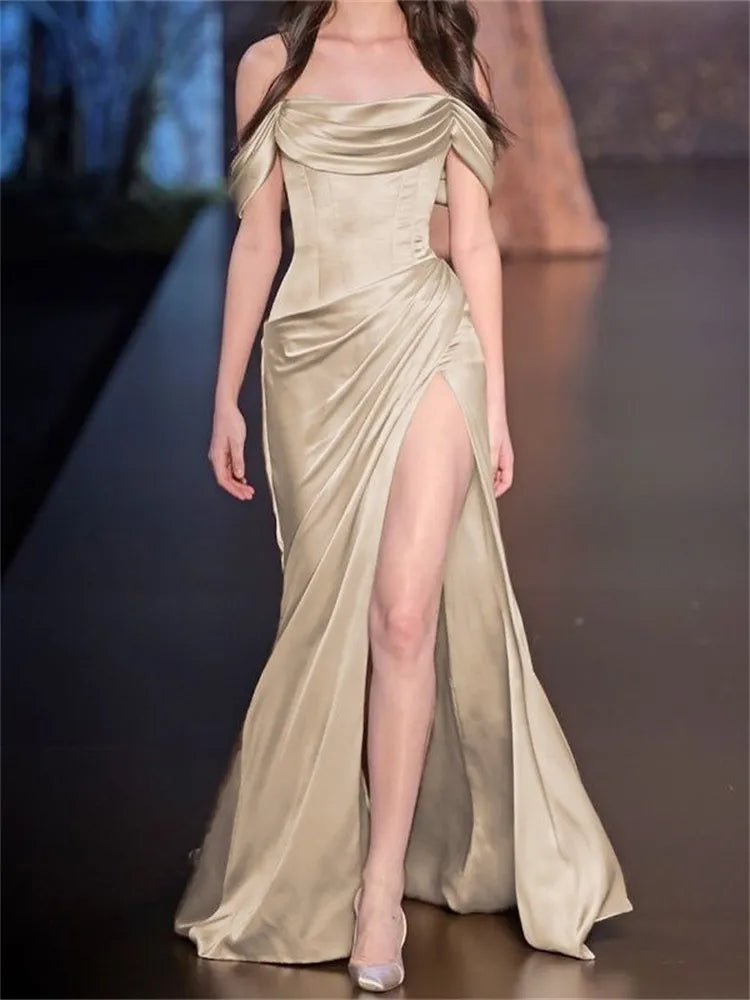 Sheath Prom Dresses Minimalist Dress Evening Party Dress Sleeveless Prom Dress P765