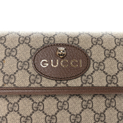 GG Supreme Monogram Neo Vintage Web Belt Bag Brown