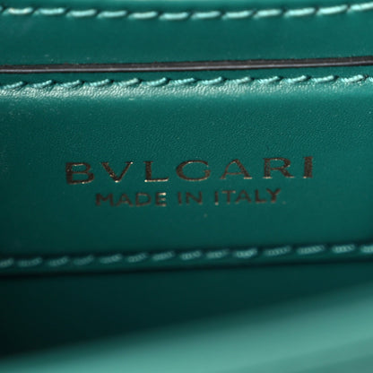 Calfskin Small Serpenti Forever Snake Strap Crossbody Bag Emerald Green
