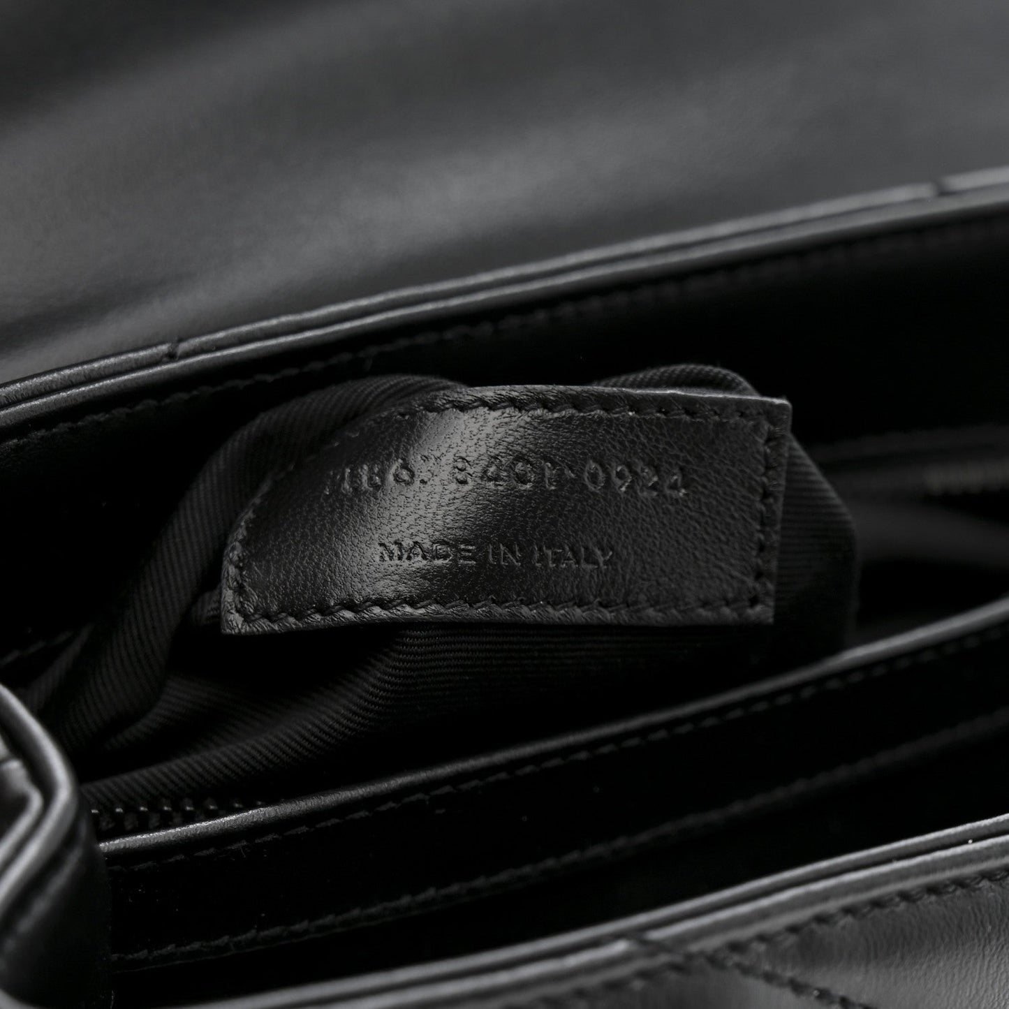 Calfskin Y Quilted Monogram Monochrome Toy Loulou Crossbody Bag Black