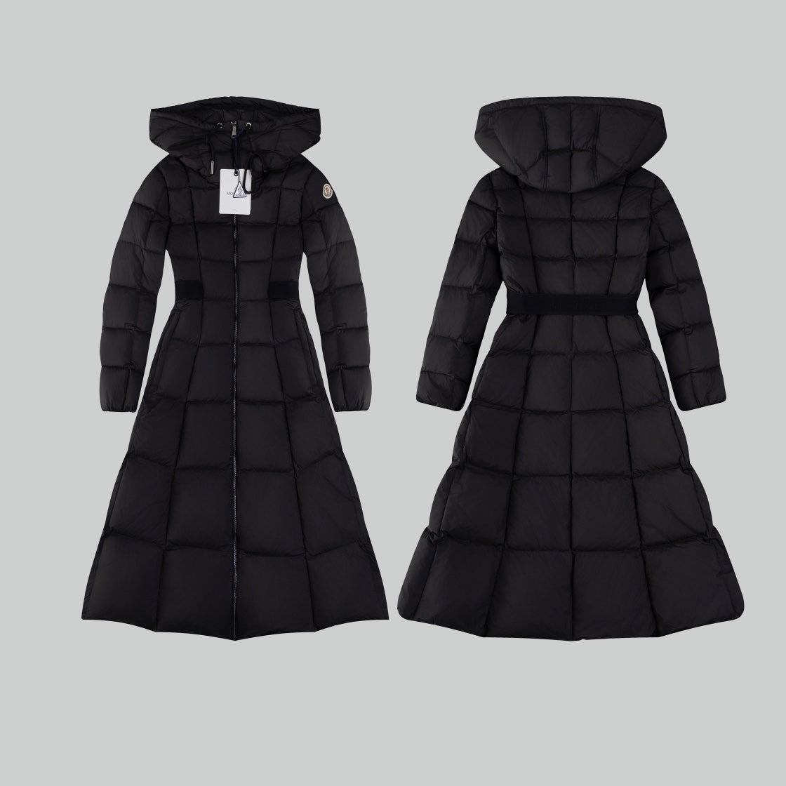 Moncler 24ss Disney Long Waist Black down Jacket 224782