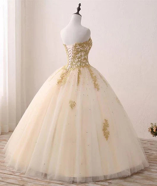 omberprom Beautiful Ball Gown Party Dress Sweet 16 dress with Applique Long Prom Dress Wholesale