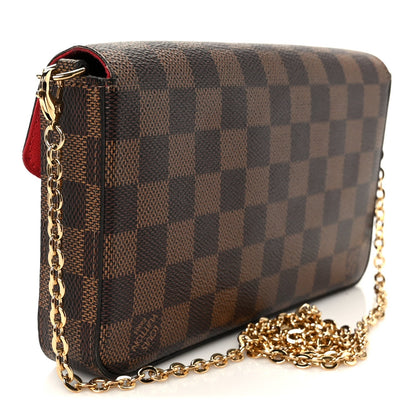 Damier Ebene Pochette Felicie Chain Wallet