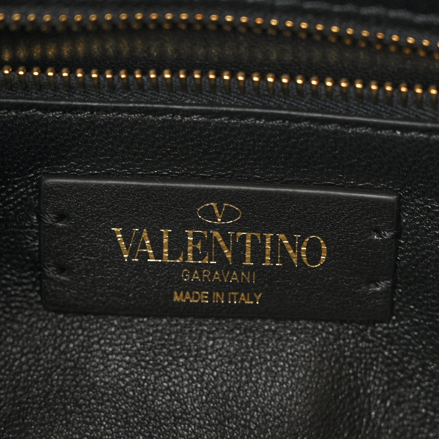 Nappa Medium Roman Stud Shoulder Bag Black