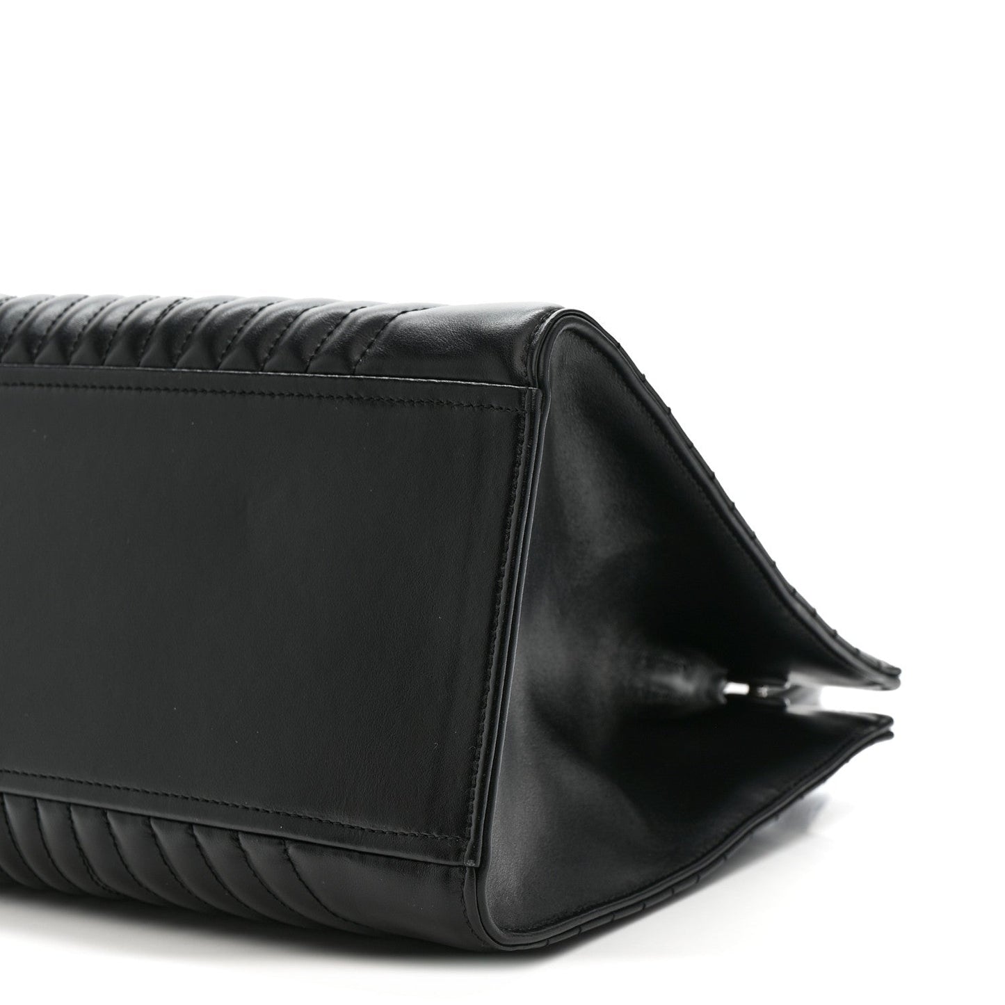 Soft Calfskin Impunture Diagramme Tote Black