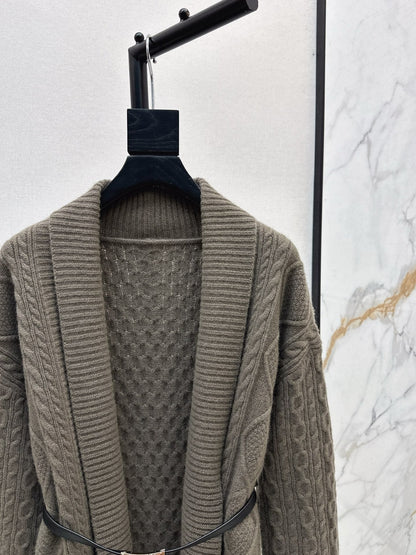 HERMES 25S LONG KNIT CARDIGAN 99430