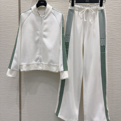 CD 25 Set White Green Cotton