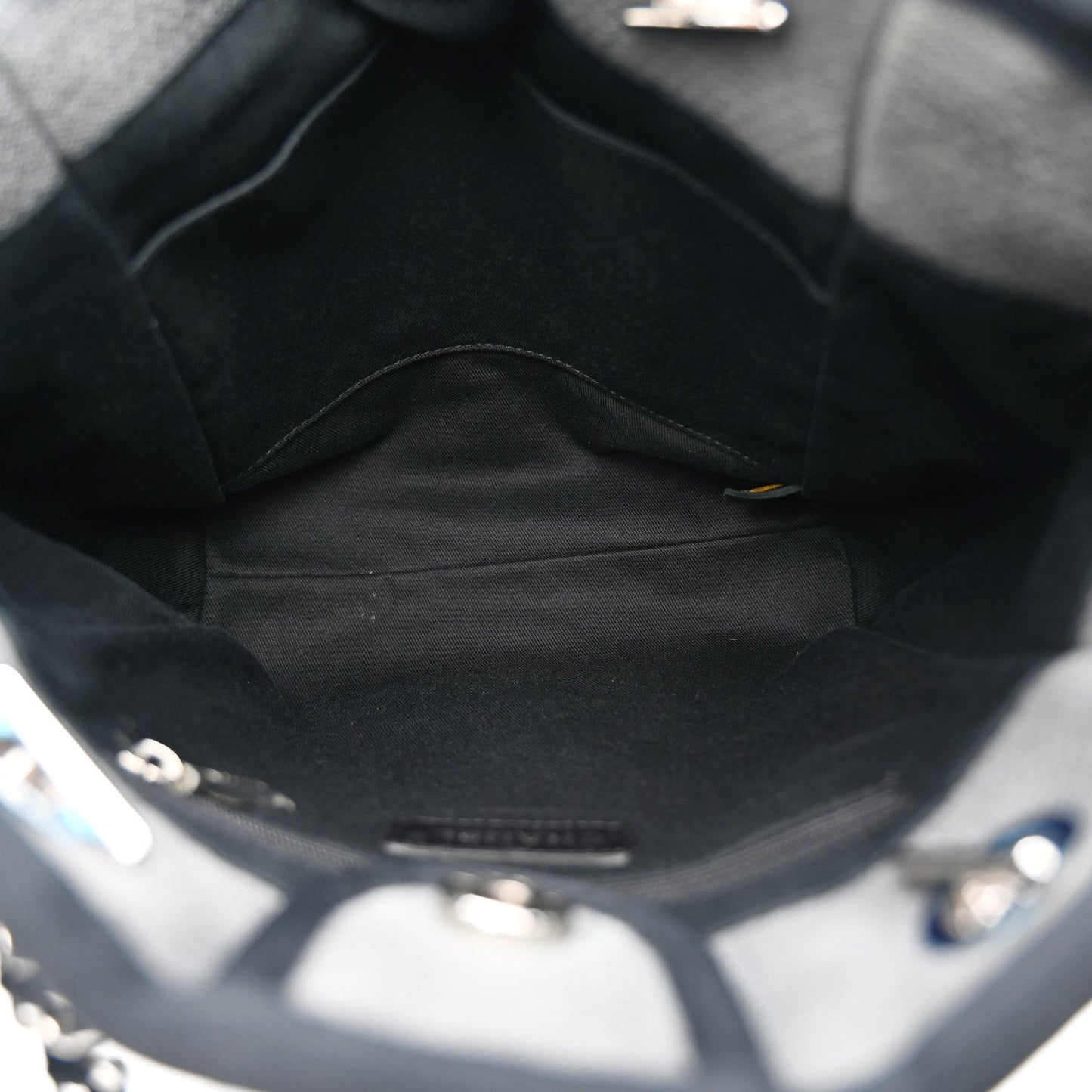 Canvas Mini Deauville Tote Dark Grey