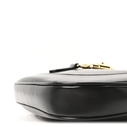 Boarded Dyana Lux Calfskin Small Jackie 1961 Hobo Black